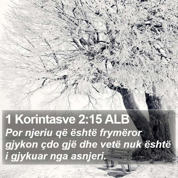 1 Korintasve 2:15 ALB Bible Study