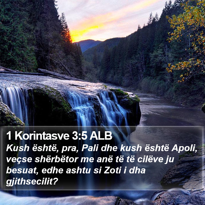 1 Korintasve 3:5 ALB Bible Study