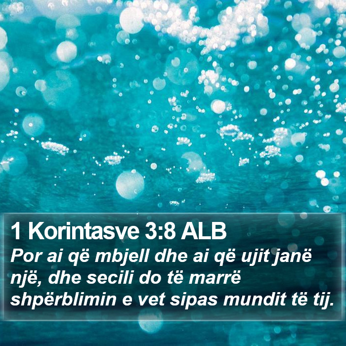 1 Korintasve 3:8 ALB Bible Study