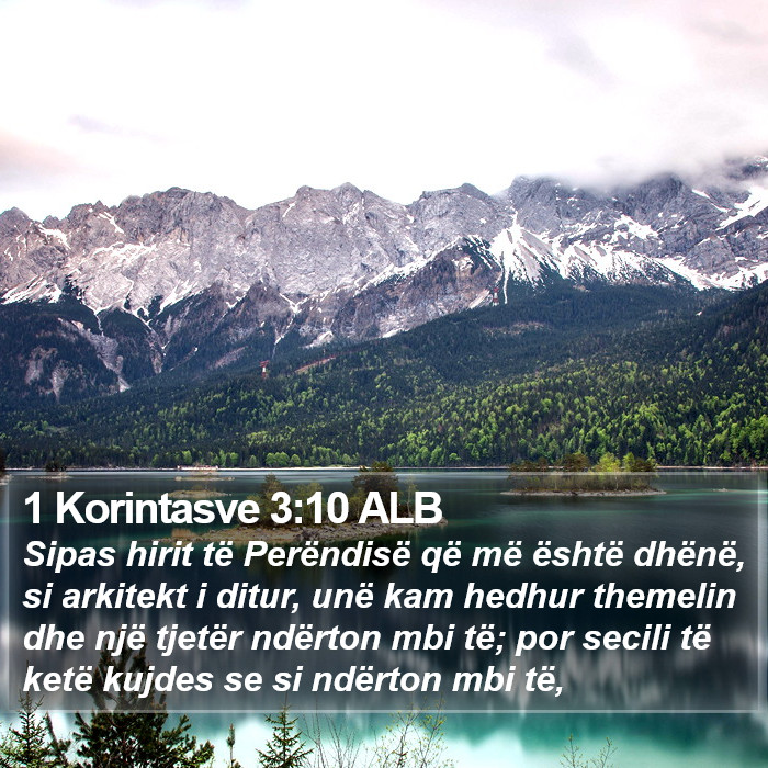 1 Korintasve 3:10 ALB Bible Study