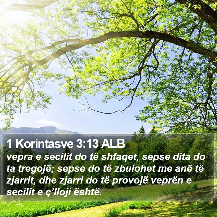 1 Korintasve 3:13 ALB Bible Study