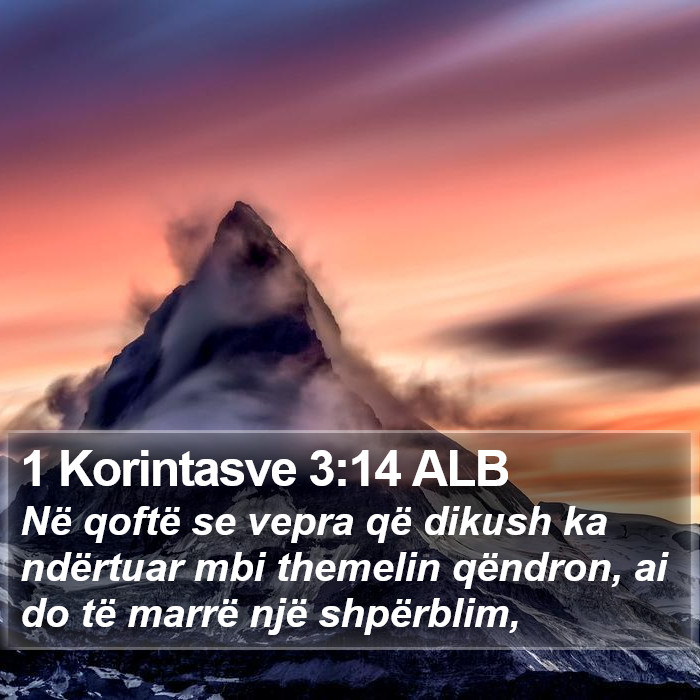 1 Korintasve 3:14 ALB Bible Study