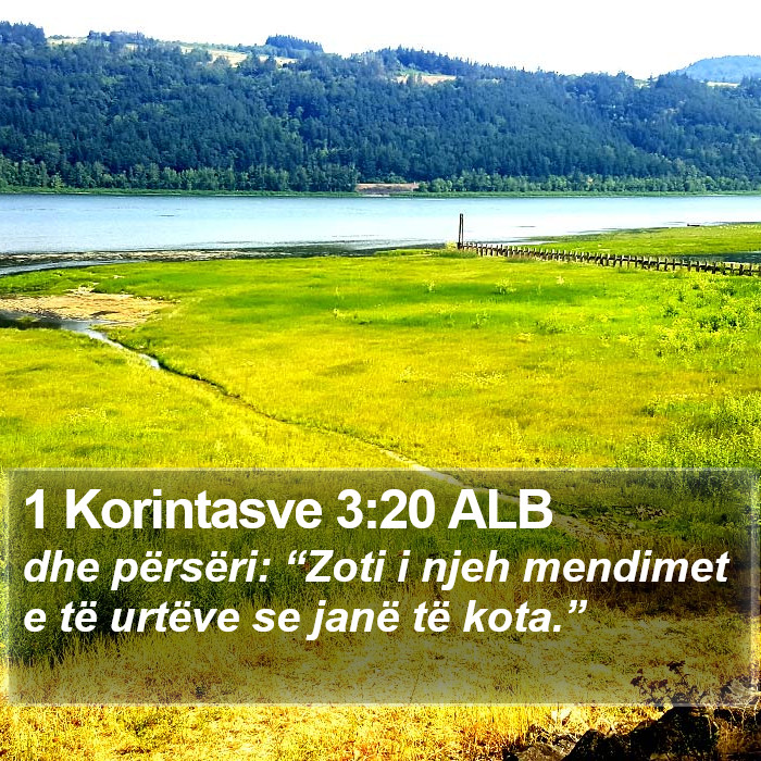 1 Korintasve 3:20 ALB Bible Study