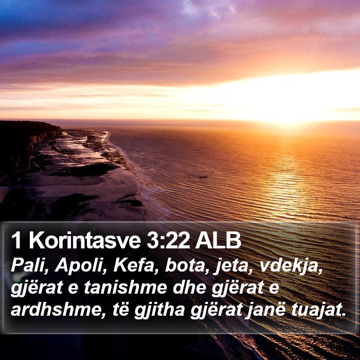 1 Korintasve 3:22 ALB Bible Study