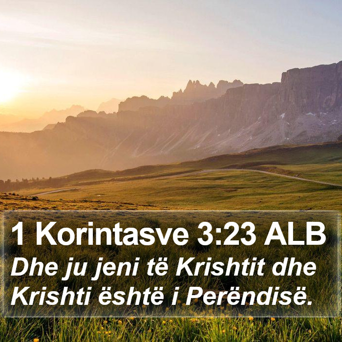 1 Korintasve 3:23 ALB Bible Study