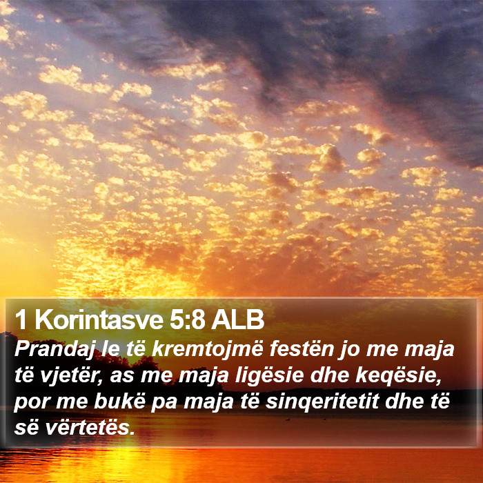 1 Korintasve 5:8 ALB Bible Study