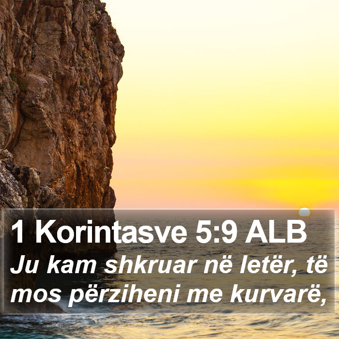 1 Korintasve 5:9 ALB Bible Study