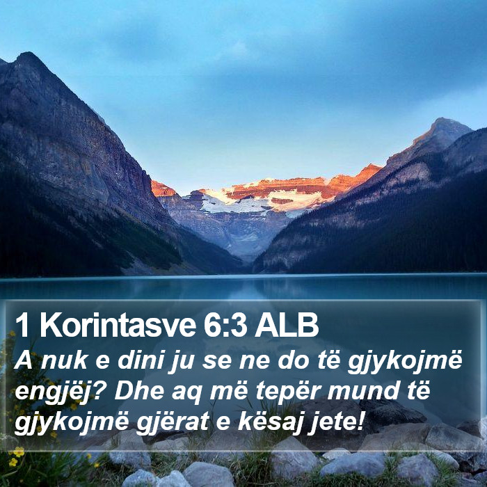 1 Korintasve 6:3 ALB Bible Study