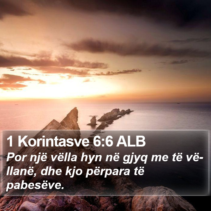 1 Korintasve 6:6 ALB Bible Study