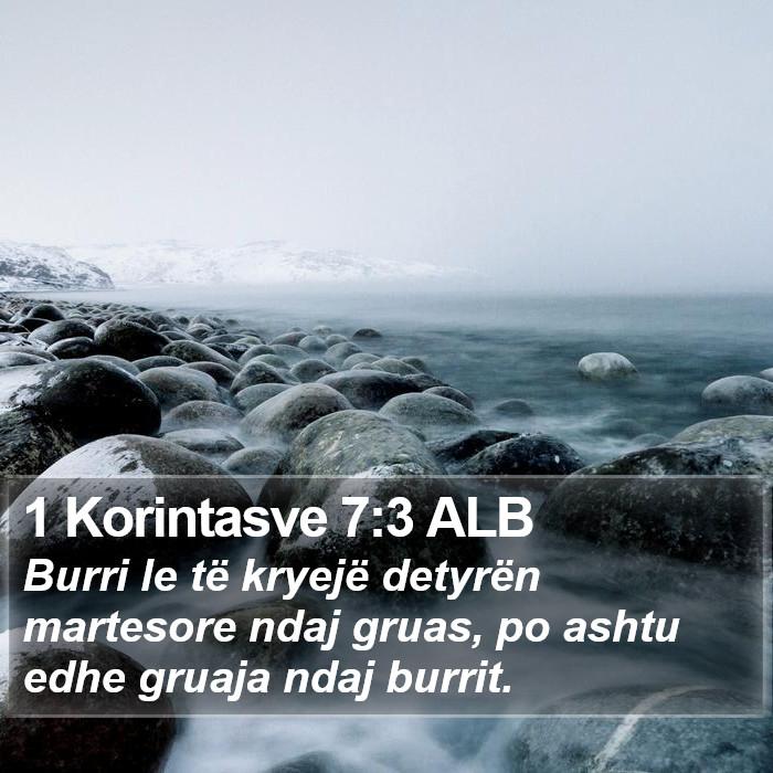 1 Korintasve 7:3 ALB Bible Study