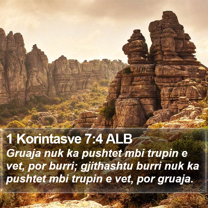 1 Korintasve 7:4 ALB Bible Study