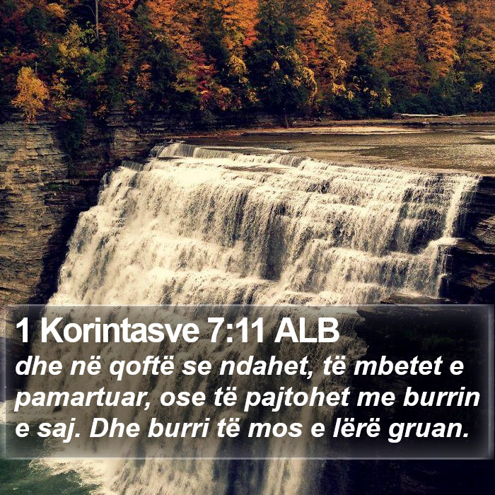 1 Korintasve 7:11 ALB Bible Study