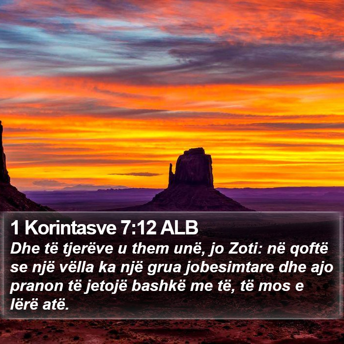 1 Korintasve 7:12 ALB Bible Study