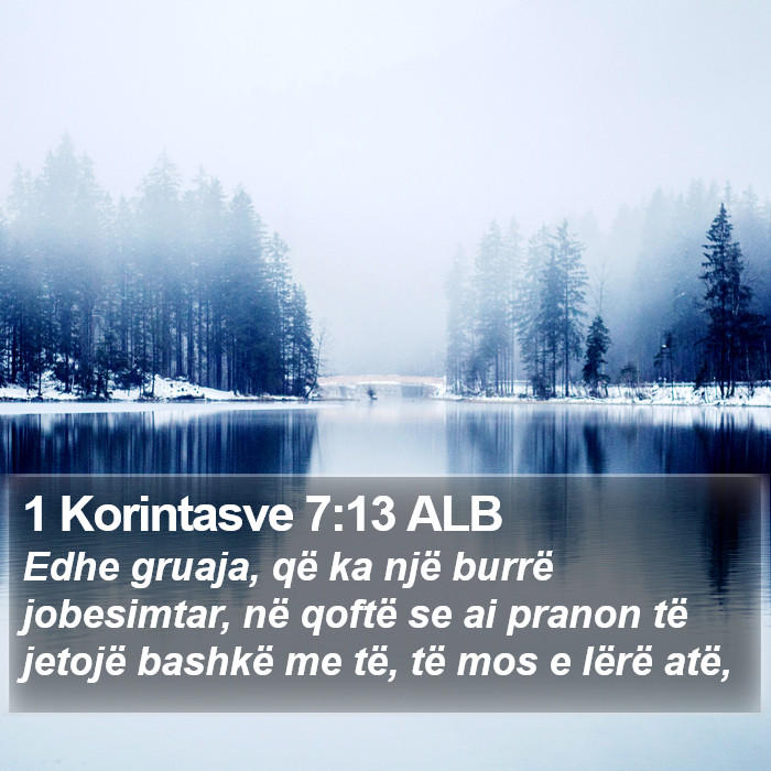 1 Korintasve 7:13 ALB Bible Study