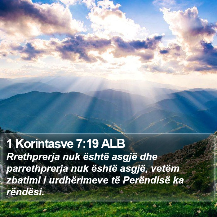 1 Korintasve 7:19 ALB Bible Study