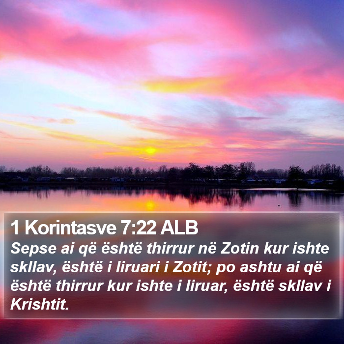 1 Korintasve 7:22 ALB Bible Study