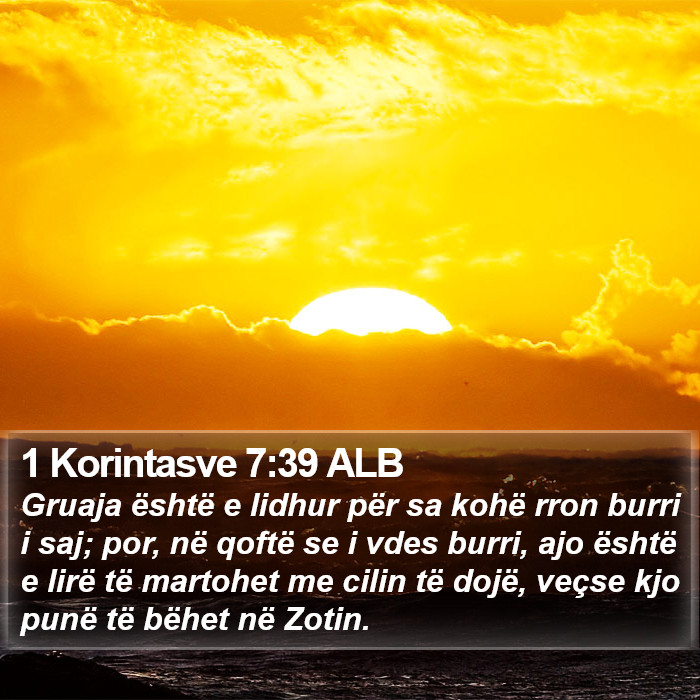 1 Korintasve 7:39 ALB Bible Study