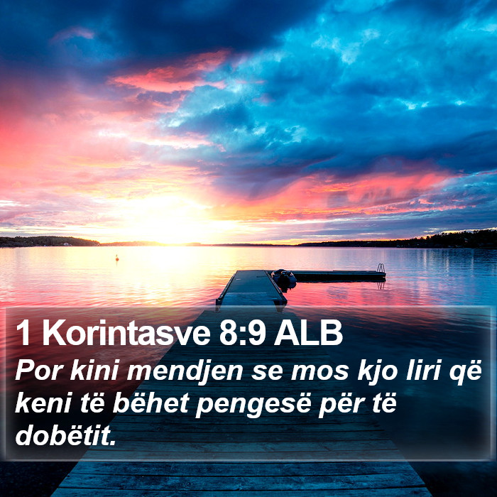 1 Korintasve 8:9 ALB Bible Study