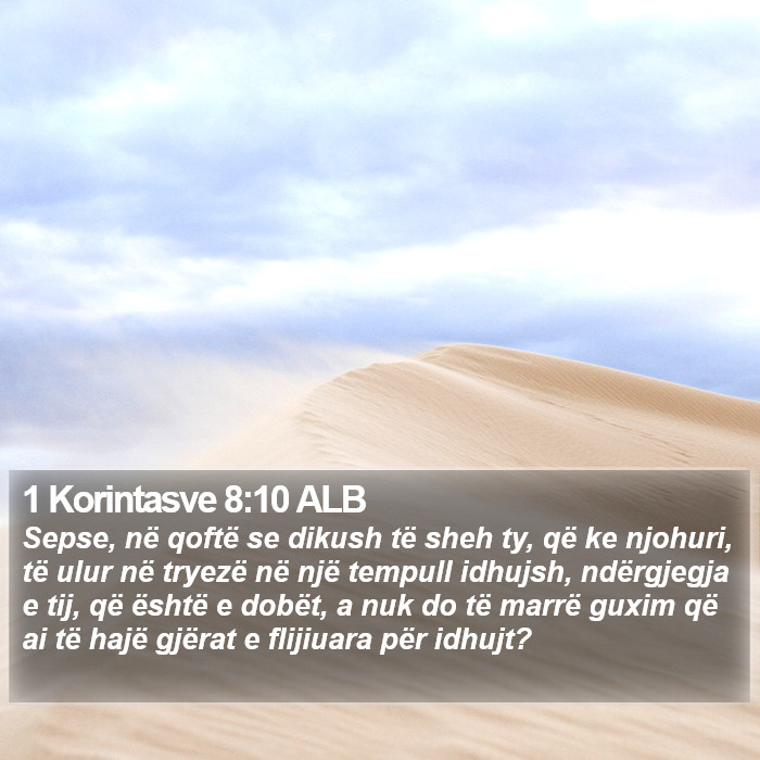 1 Korintasve 8:10 ALB Bible Study