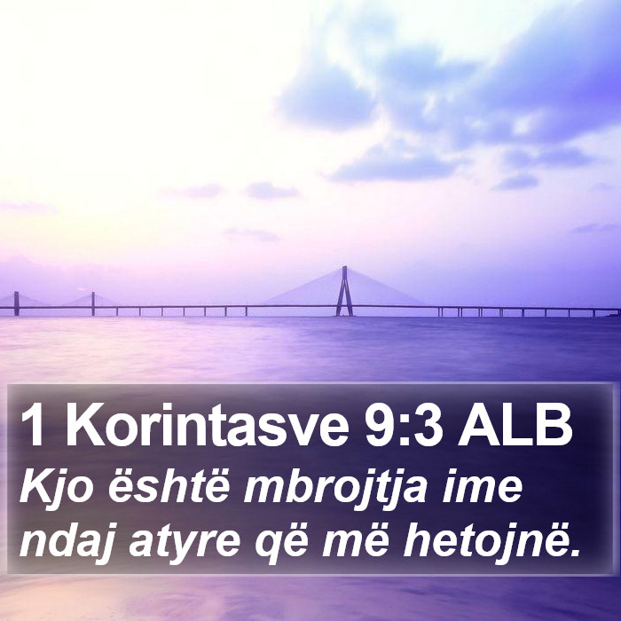 1 Korintasve 9:3 ALB Bible Study