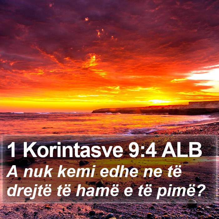 1 Korintasve 9:4 ALB Bible Study