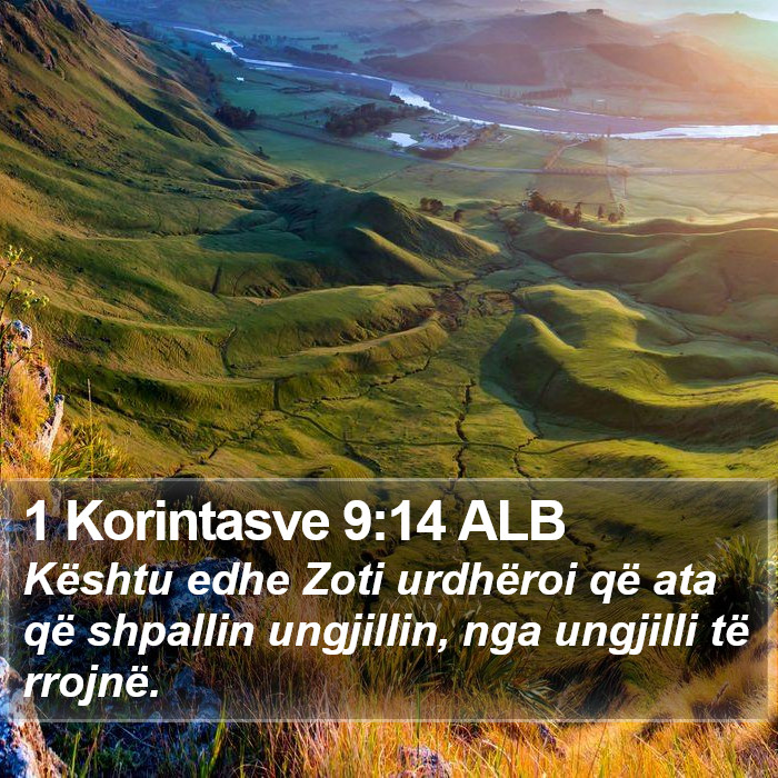 1 Korintasve 9:14 ALB Bible Study