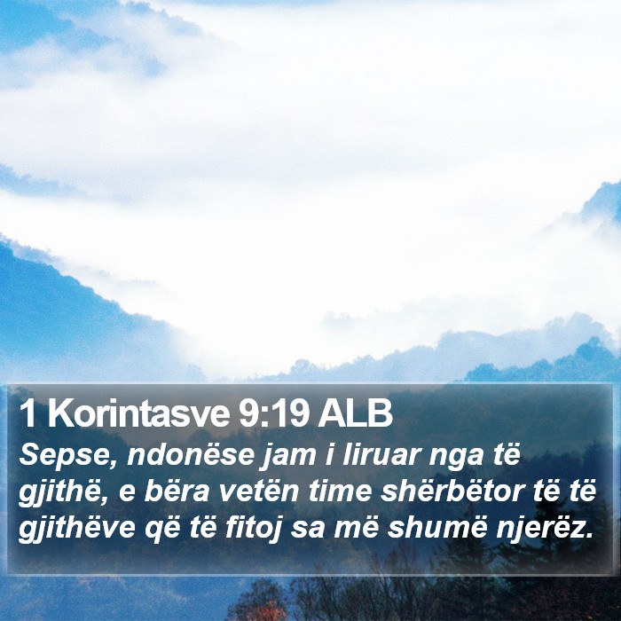 1 Korintasve 9:19 ALB Bible Study