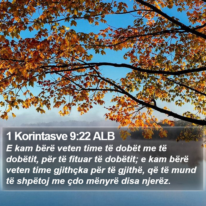 1 Korintasve 9:22 ALB Bible Study