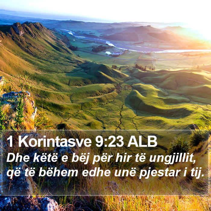 1 Korintasve 9:23 ALB Bible Study