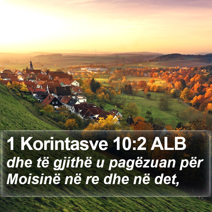 1 Korintasve 10:2 ALB Bible Study