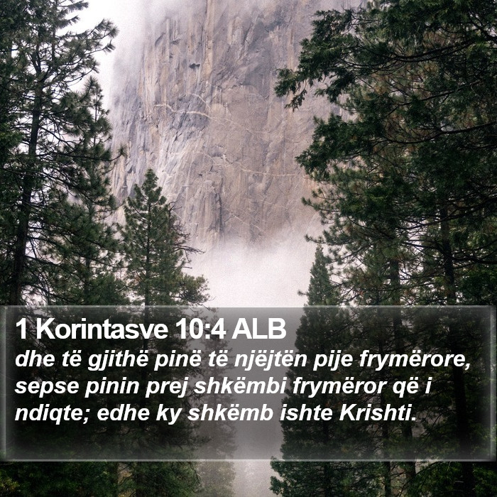 1 Korintasve 10:4 ALB Bible Study