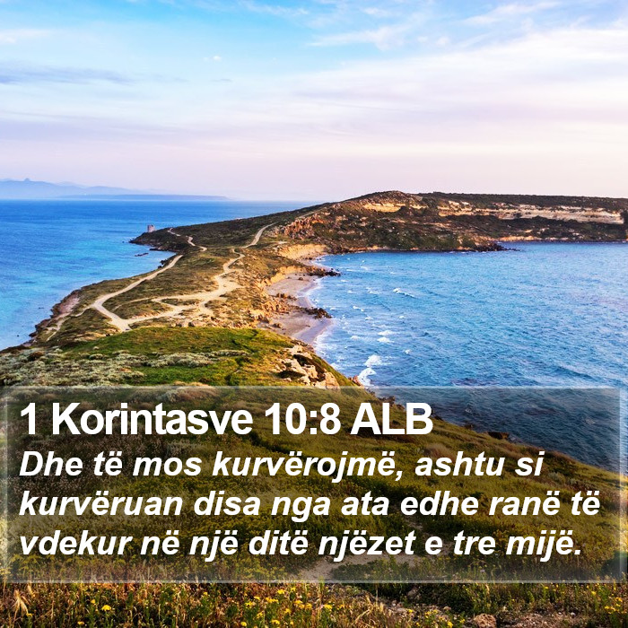 1 Korintasve 10:8 ALB Bible Study