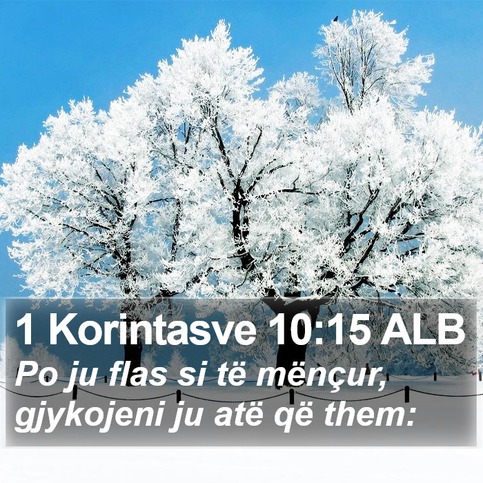 1 Korintasve 10:15 ALB Bible Study