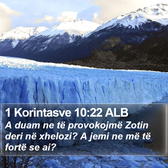 1 Korintasve 10:22 ALB Bible Study