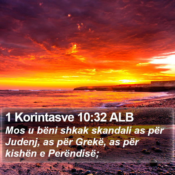 1 Korintasve 10:32 ALB Bible Study