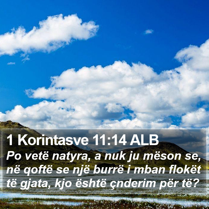 1 Korintasve 11:14 ALB Bible Study