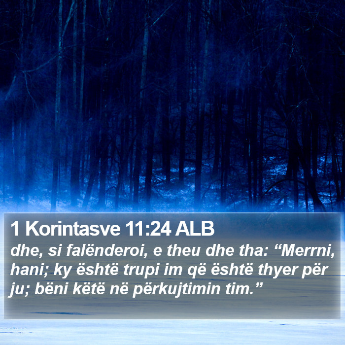 1 Korintasve 11:24 ALB Bible Study