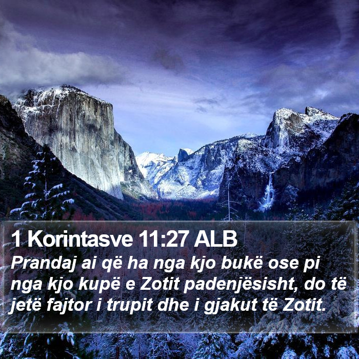 1 Korintasve 11:27 ALB Bible Study