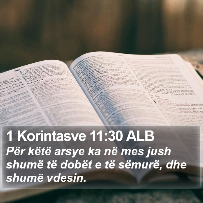 1 Korintasve 11:30 ALB Bible Study