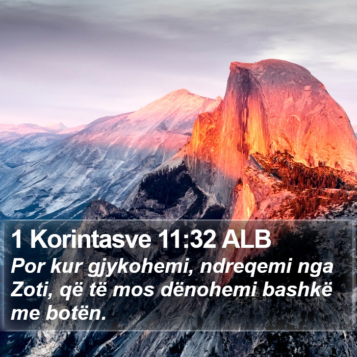 1 Korintasve 11:32 ALB Bible Study