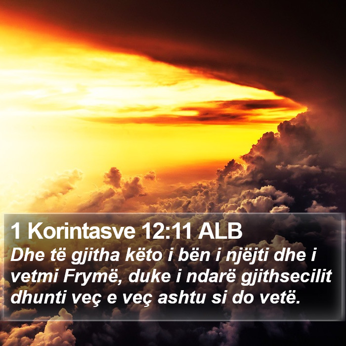 1 Korintasve 12:11 ALB Bible Study