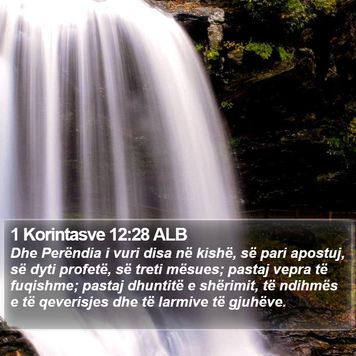 1 Korintasve 12:28 ALB Bible Study