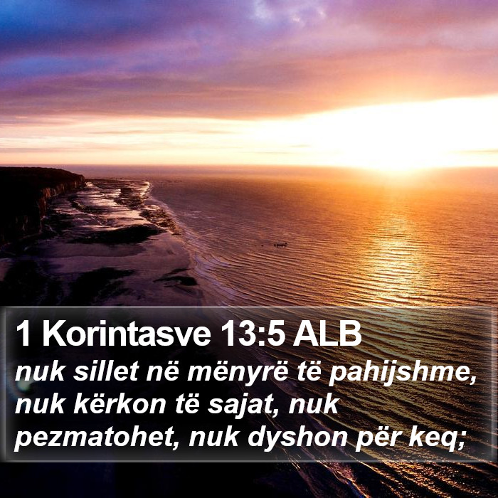 1 Korintasve 13:5 ALB Bible Study