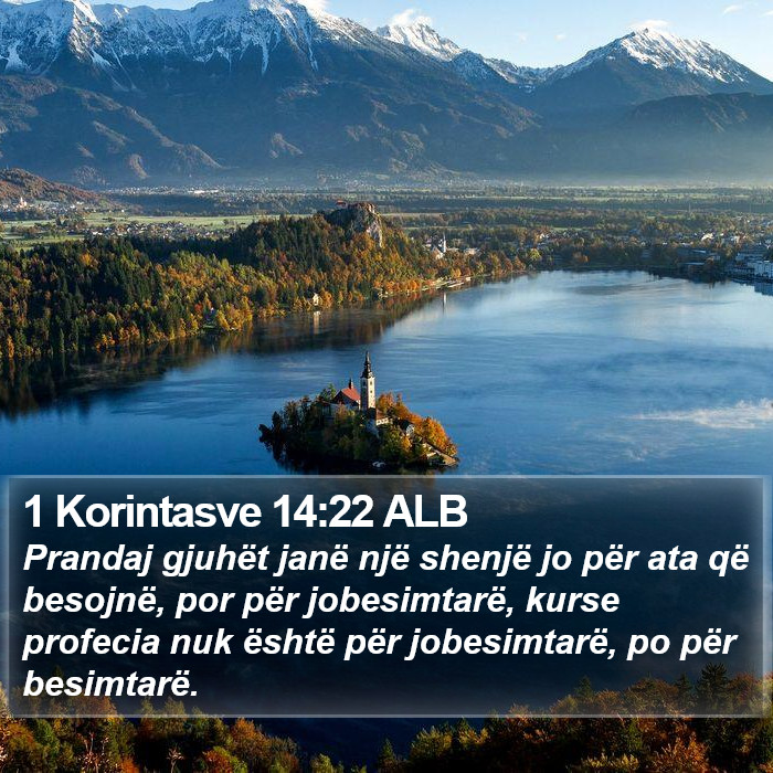 1 Korintasve 14:22 ALB Bible Study