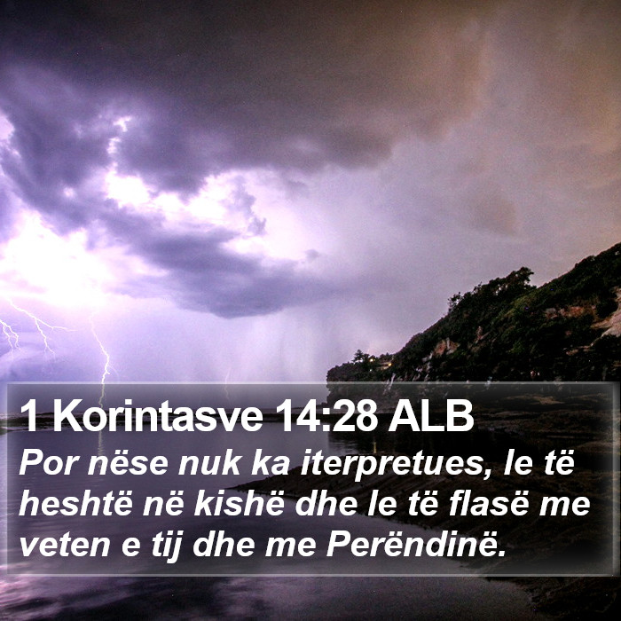 1 Korintasve 14:28 ALB Bible Study