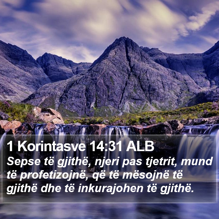 1 Korintasve 14:31 ALB Bible Study