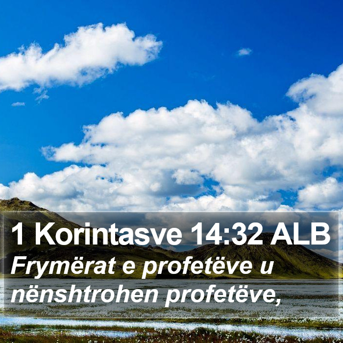 1 Korintasve 14:32 ALB Bible Study