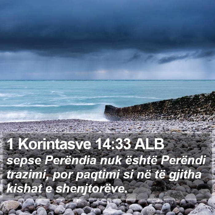 1 Korintasve 14:33 ALB Bible Study