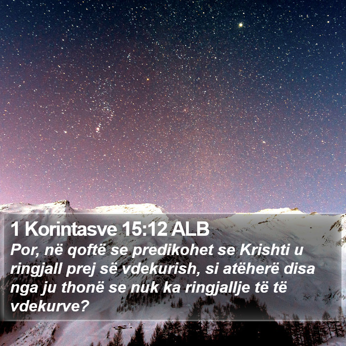 1 Korintasve 15:12 ALB Bible Study