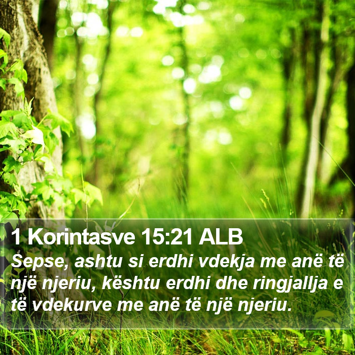 1 Korintasve 15:21 ALB Bible Study